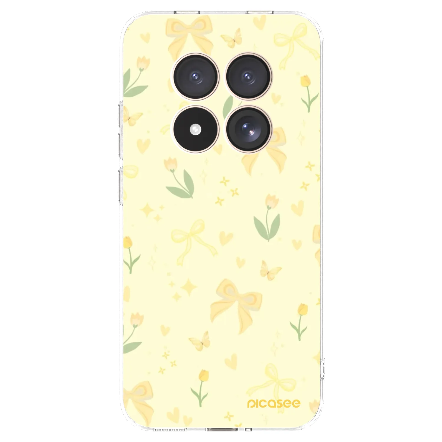 Picasee silikonowe przeźroczyste etui na Xiaomi Redmi Note 15 Pro 4G - Honey Blossom