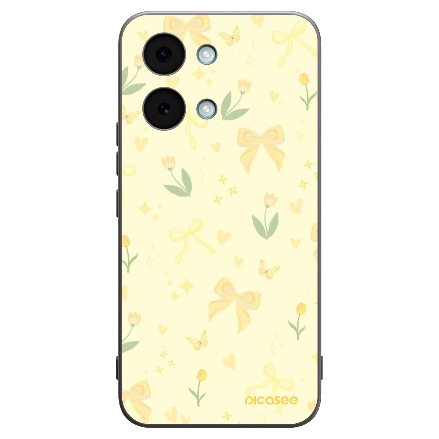 Picasee silikonowe czarne etui na Xiaomi Poco X8 Pro Max - Honey Blossom