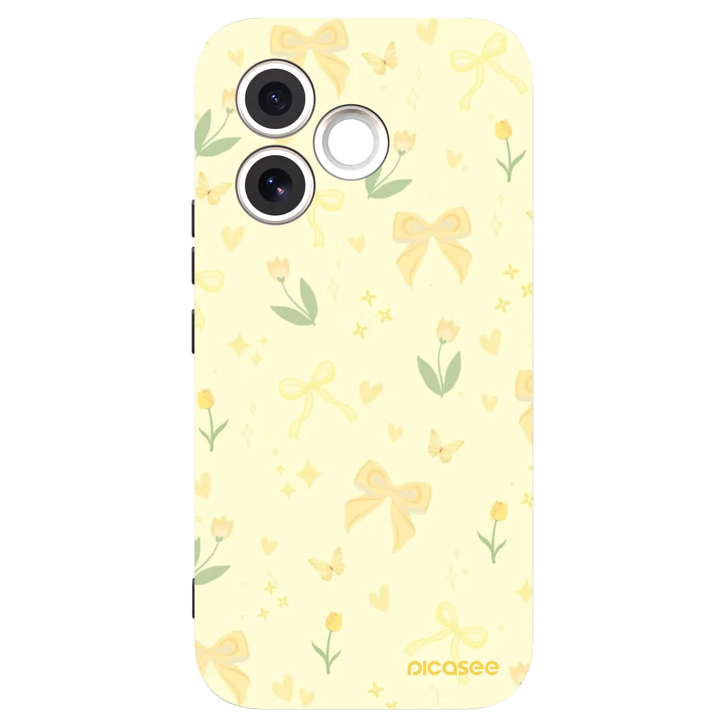 Picasee silikonowe czarne etui na Honor 600 Lite - Honey Blossom