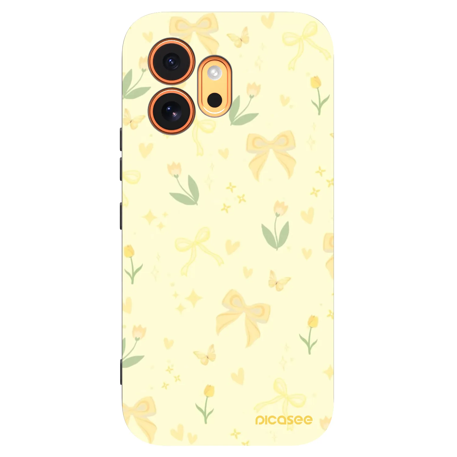 Picasee silikonowe czarne etui na Honor 600 - Honey Blossom