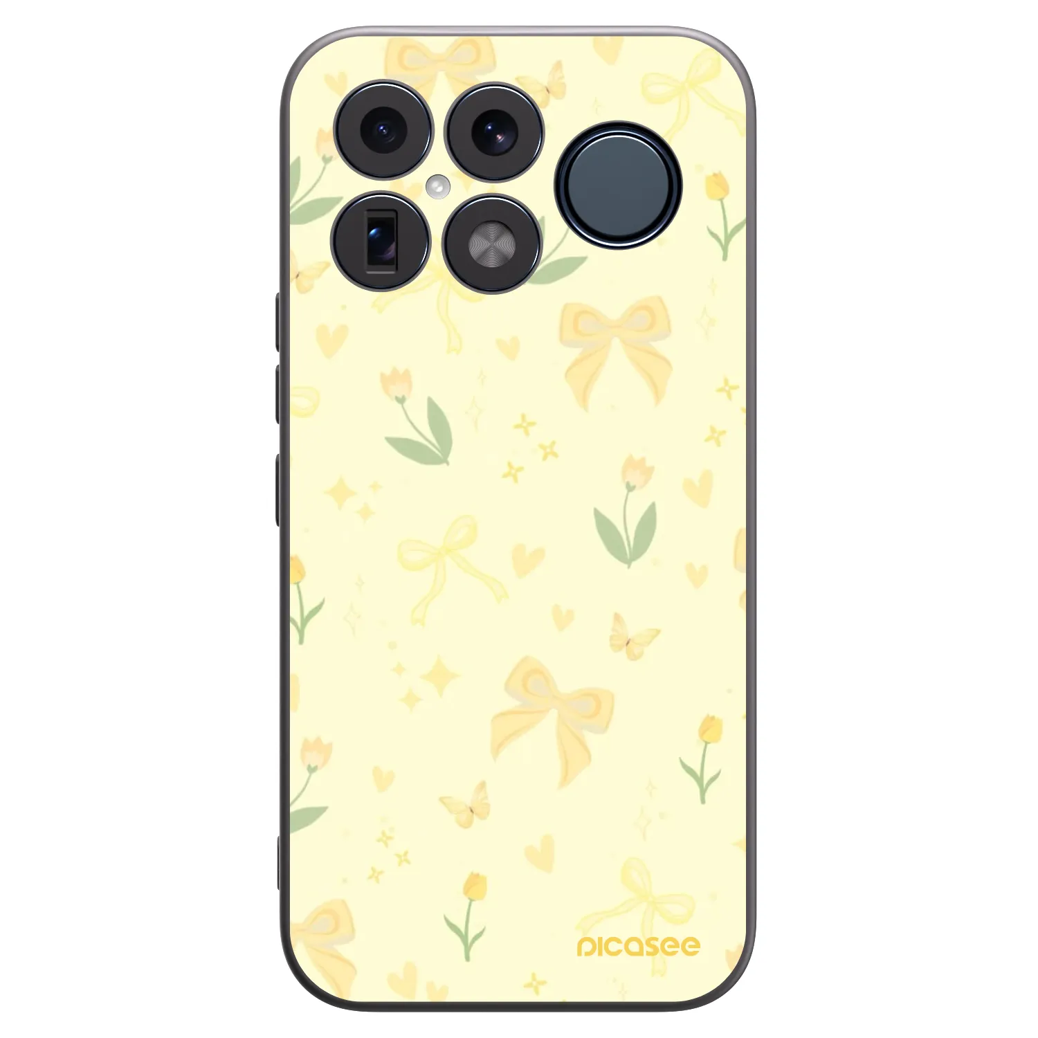 Picasee silikonowe czarne etui na Xiaomi Poco F8 Ultra - Honey Blossom
