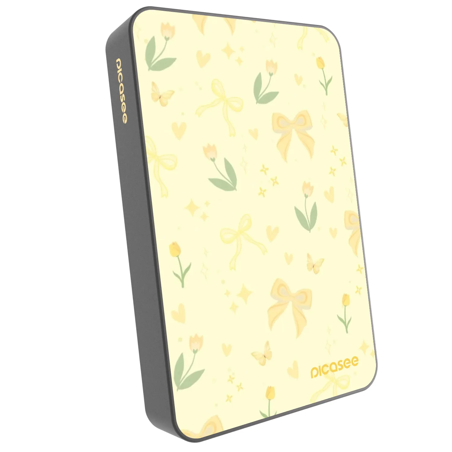 Picasee Powerbank z MagSafe 10 000 mAh Szary - Honey Blossom