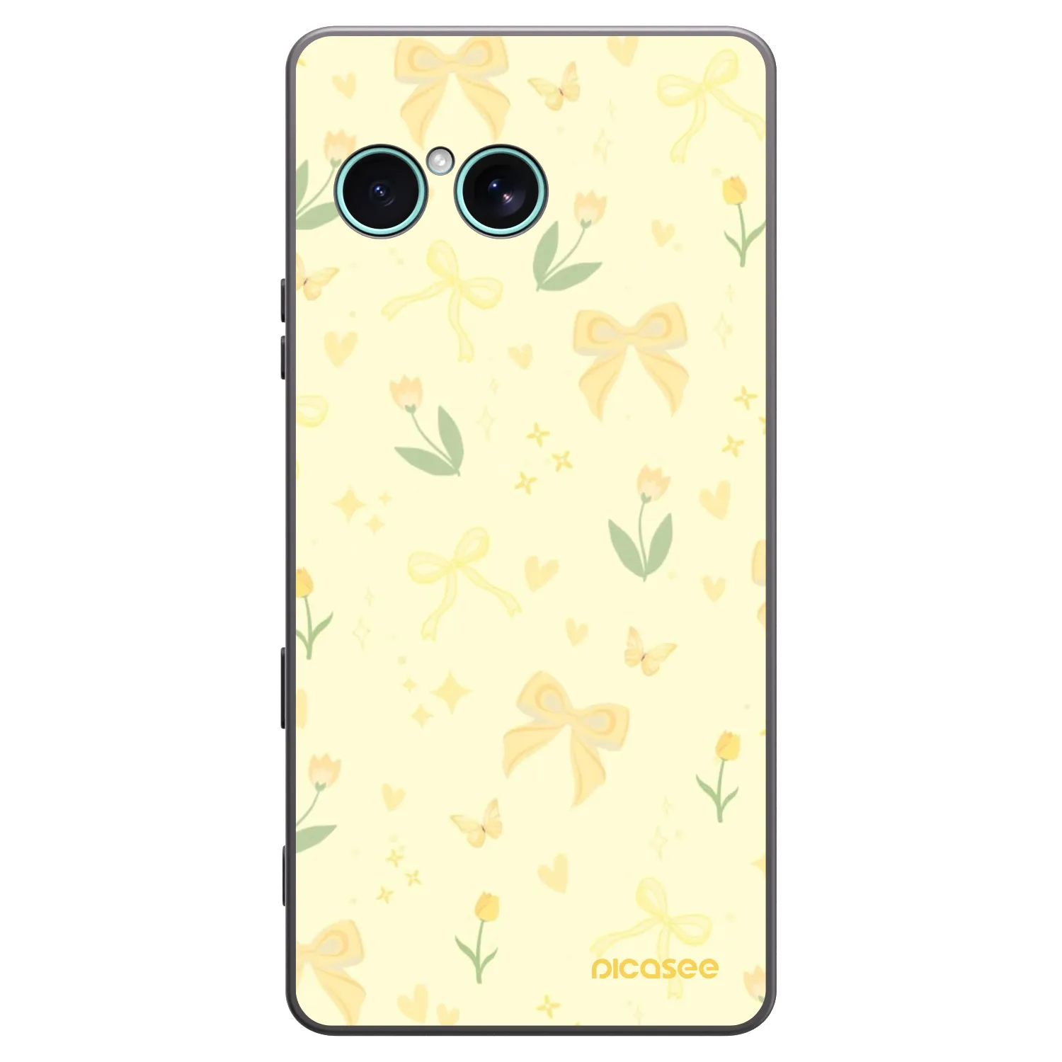 Picasee silikonowe czarne etui na Sony Xperia 10 VII - Honey Blossom