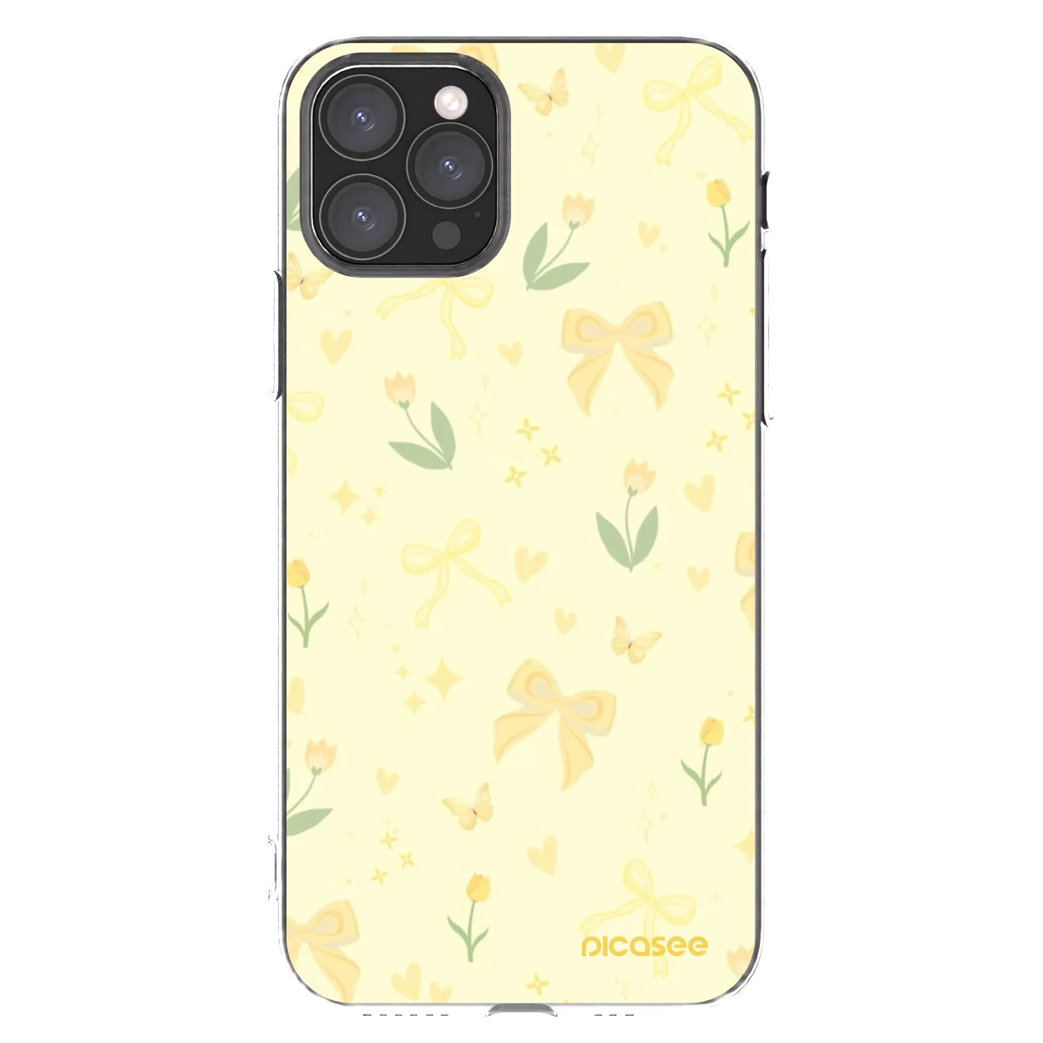 Picasee silikonowe przeźroczyste etui na Apple iPhone 11 Pro - Honey Blossom