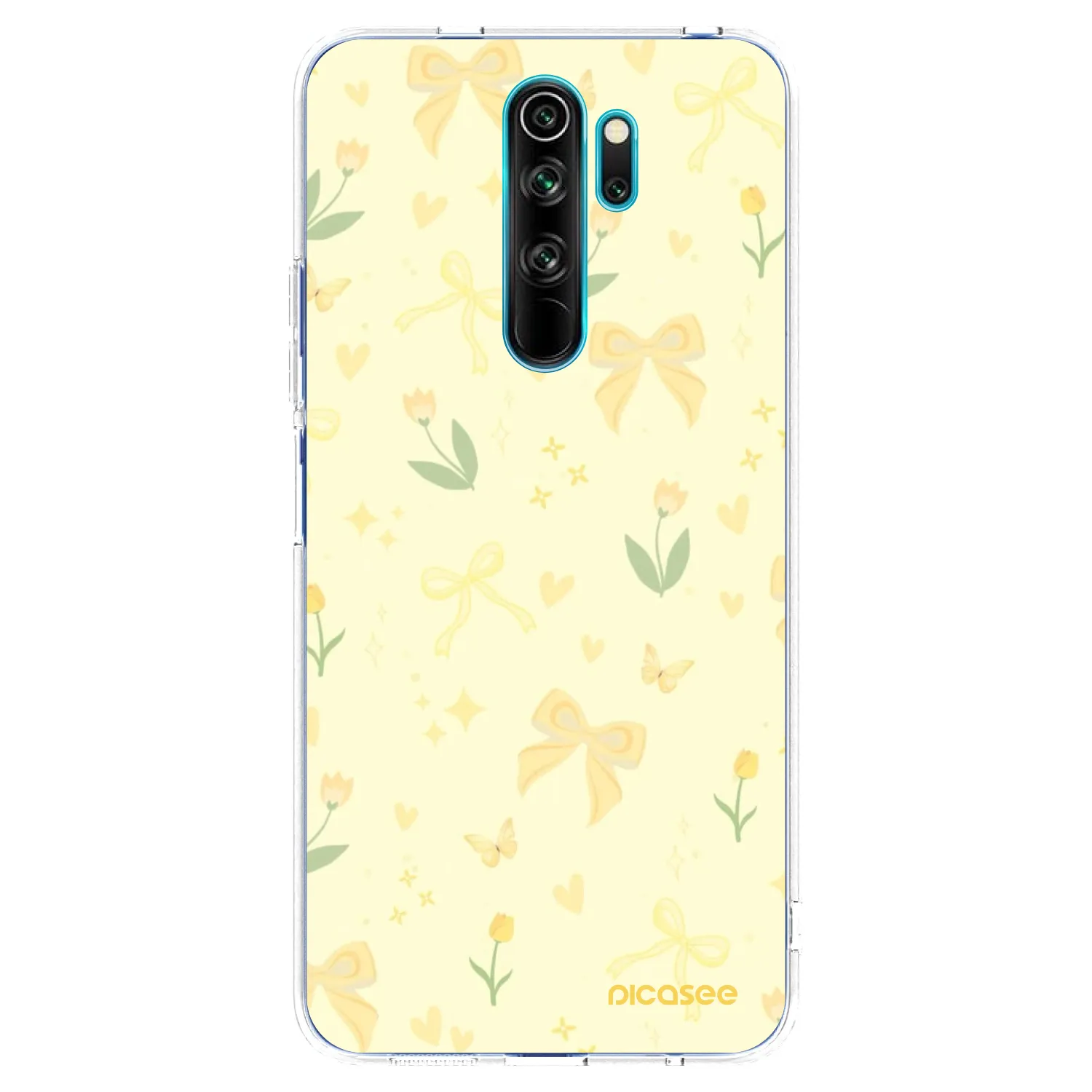 Picasee silikonowe przeźroczyste etui na Xiaomi Redmi Note 8 Pro - Honey Blossom