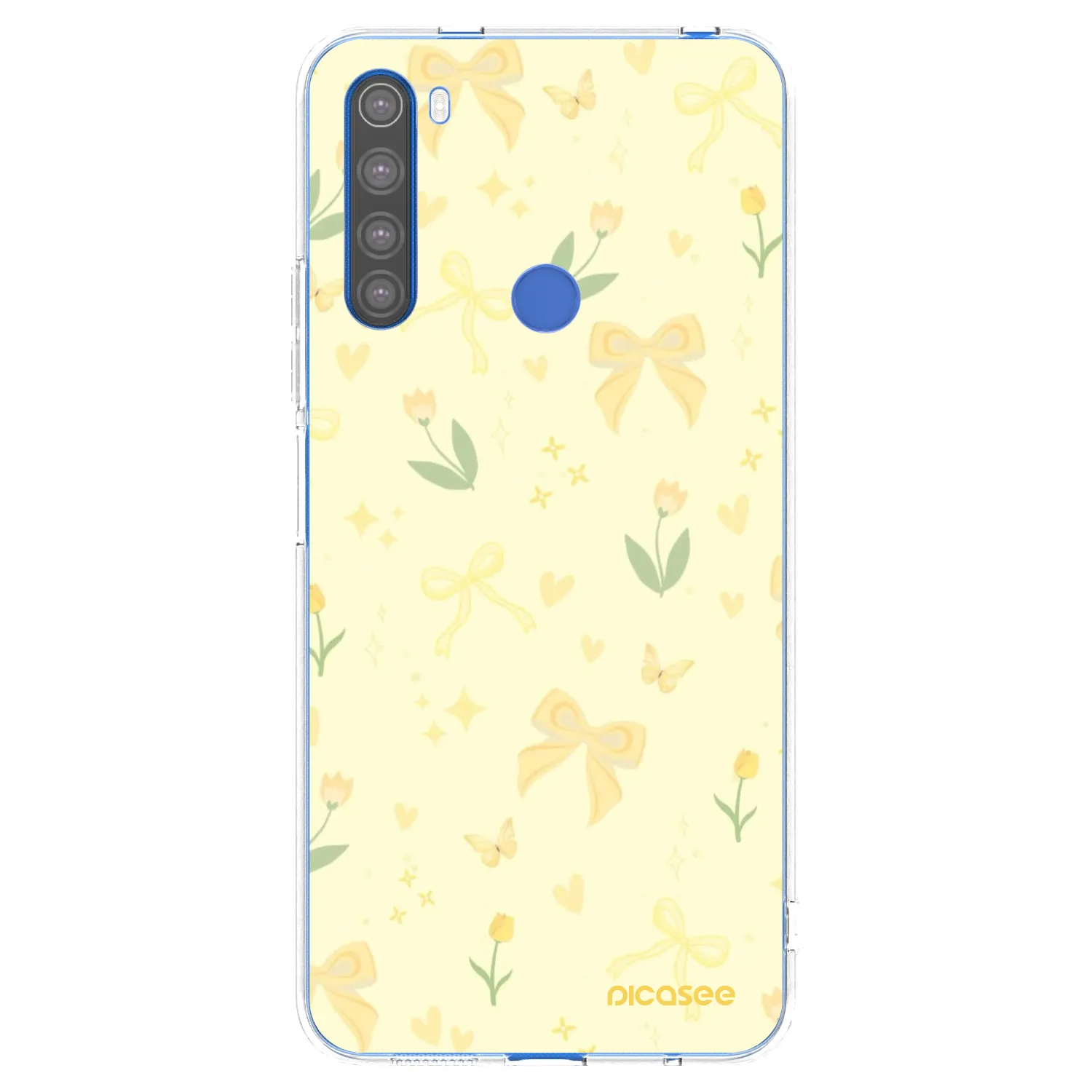 Picasee silikonowe przeźroczyste etui na Xiaomi Redmi Note 8T - Honey Blossom