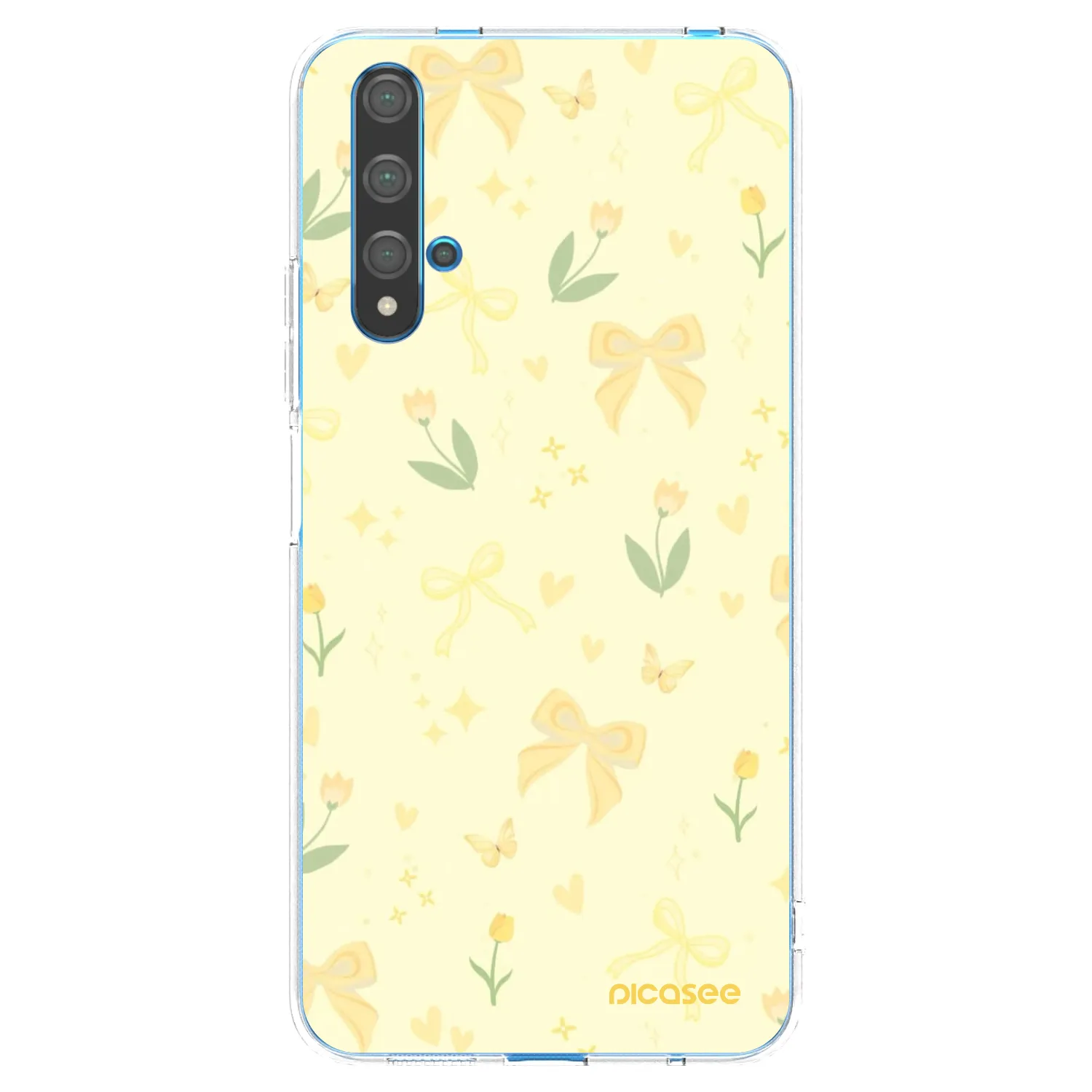 Picasee silikonowe przeźroczyste etui na Huawei Nova 5T - Honey Blossom