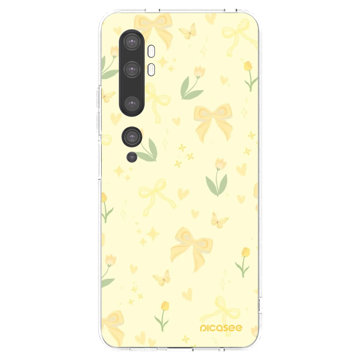 Picasee silikonowe przeźroczyste etui na Xiaomi Mi Note 10 (Pro) - Honey Blossom