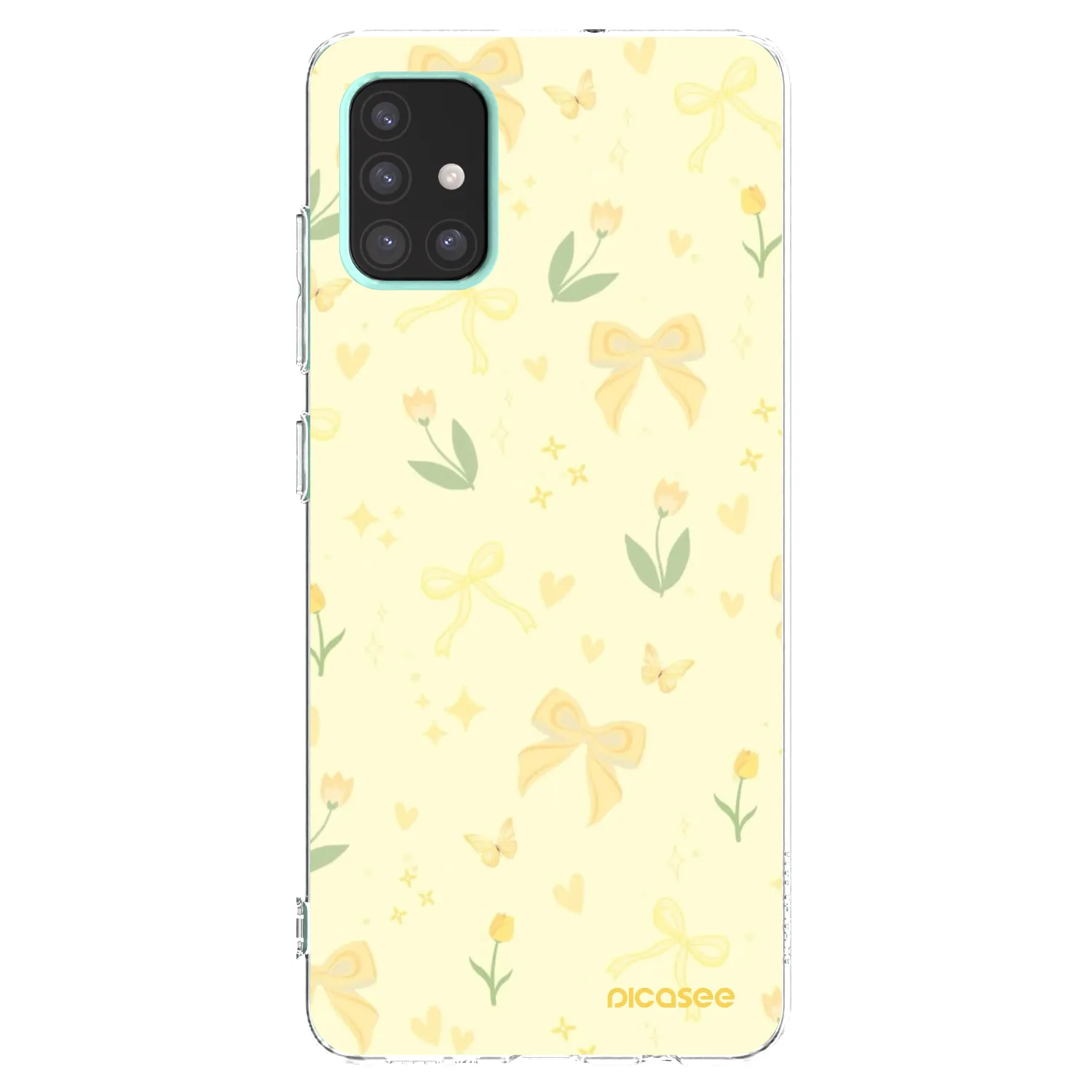 Picasee silikonowe przeźroczyste etui na Samsung Galaxy A51 A515F - Honey Blossom