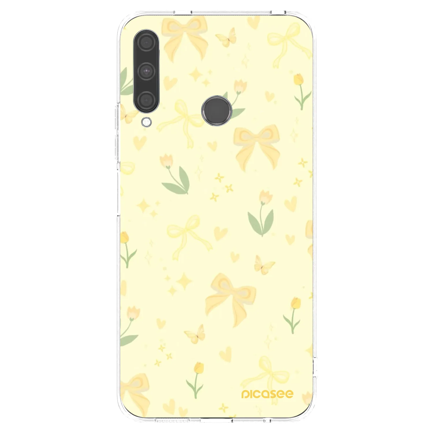 Picasee silikonowe przeźroczyste etui na Huawei P40 Lite E - Honey Blossom
