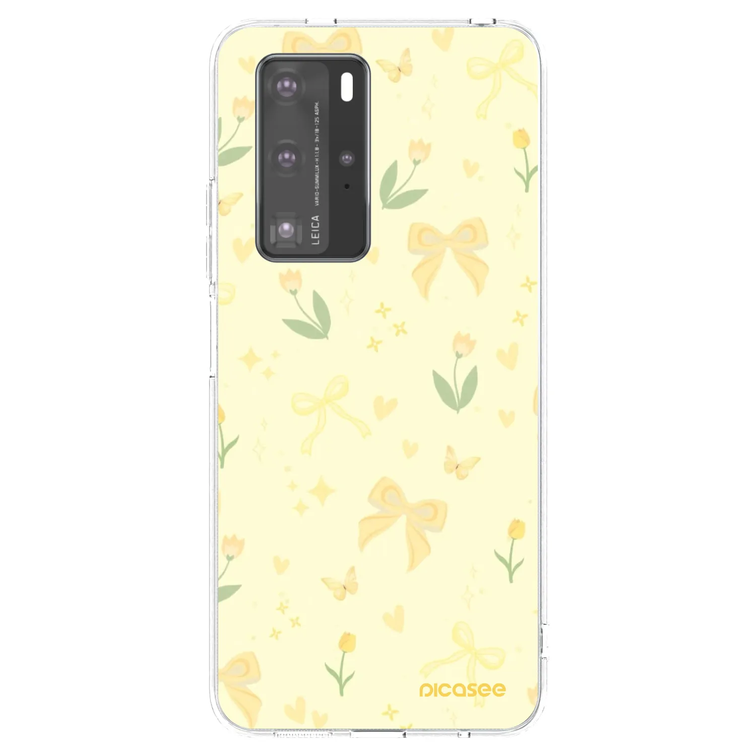 Picasee silikonowe przeźroczyste etui na Huawei P40 Pro - Honey Blossom
