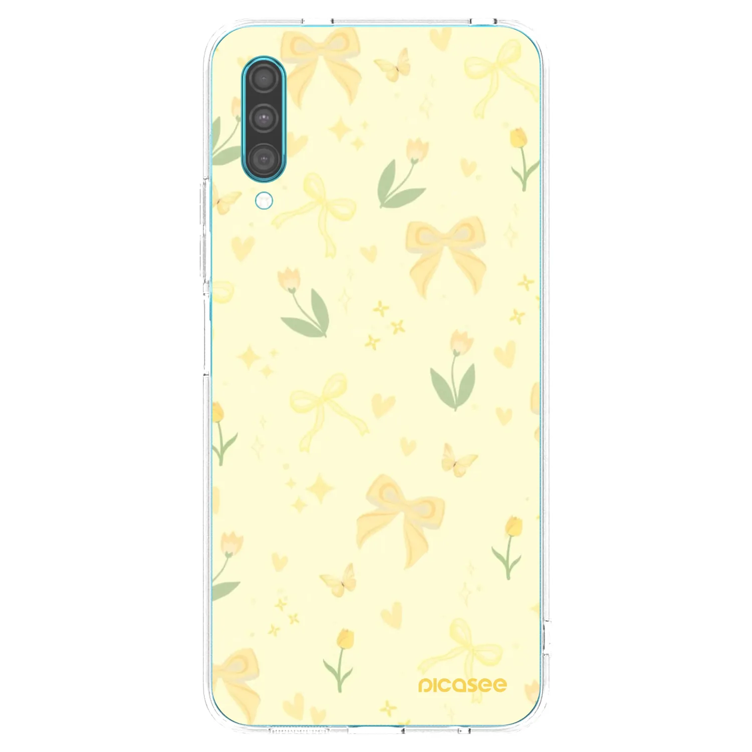 Picasee silikonowe przeźroczyste etui na Samsung Galaxy A30s A307F - Honey Blossom