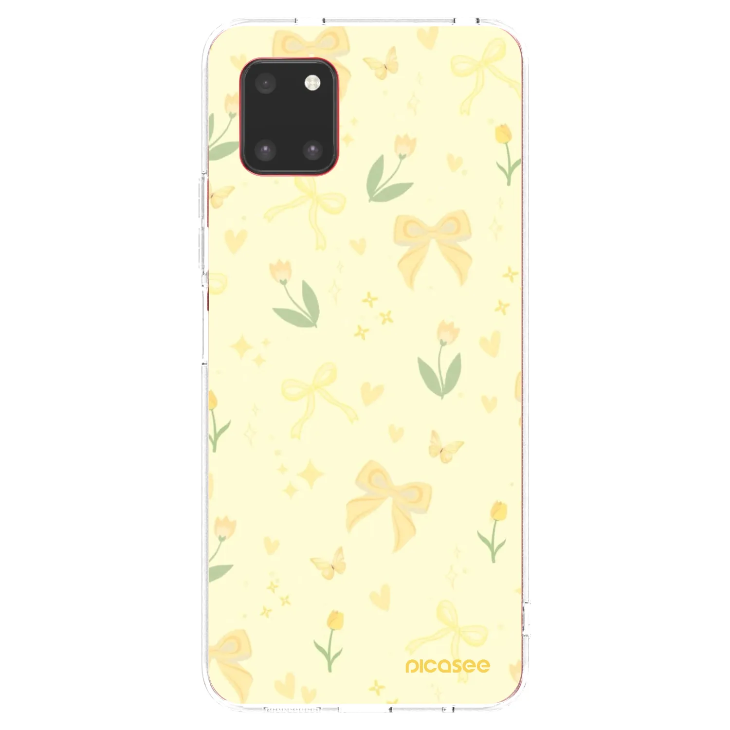 Picasee silikonowe przeźroczyste etui na Samsung Galaxy Note 10 Lite N770F - Honey Blossom
