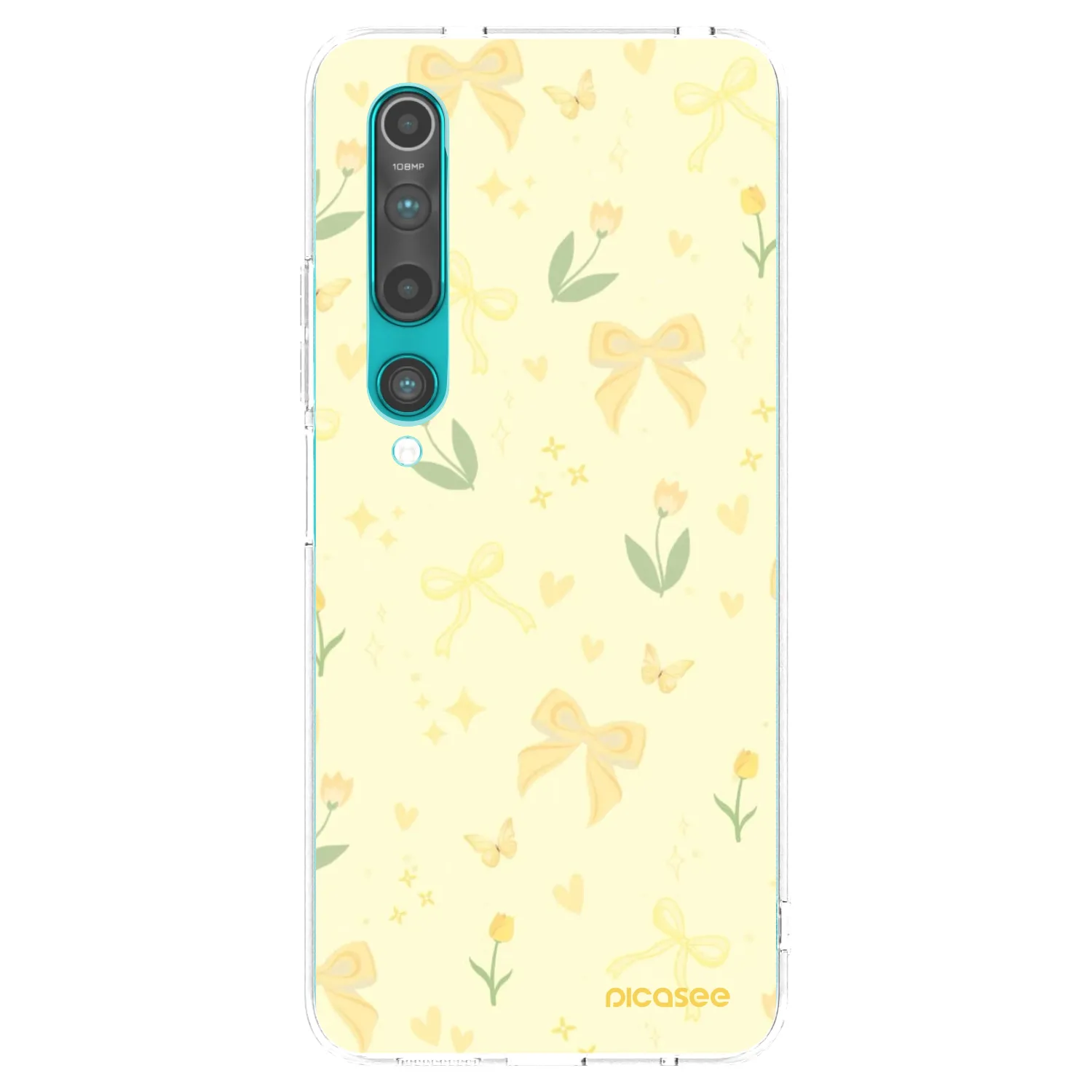 Picasee silikonowe przeźroczyste etui na Xiaomi Mi 10 - Honey Blossom