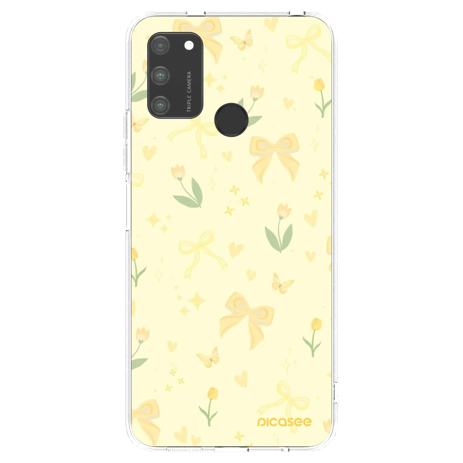 Picasee silikonowe przeźroczyste etui na Honor 9A - Honey Blossom