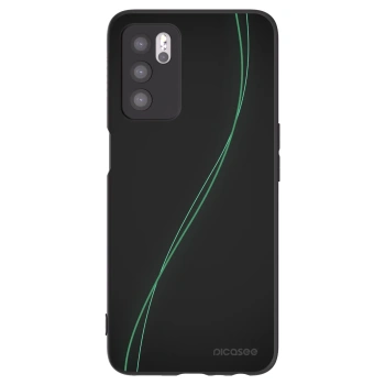 Picasee silikonowe czarne etui na OPPO A16s - Be Different