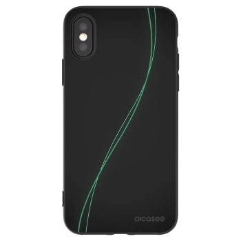 Picasee silikonowe czarne etui na Apple iPhone X/XS - Be Different