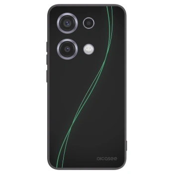 Picasee silikonowe czarne etui na Xiaomi Redmi Note 14S - Be Different