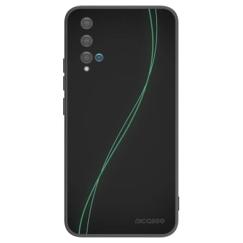 Picasee silikonowe czarne etui na Huawei Nova 5T - Be Different