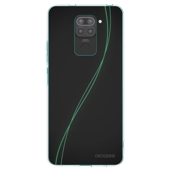 Picasee silikonowe czarne etui na Xiaomi Redmi Note 9 - Be Different