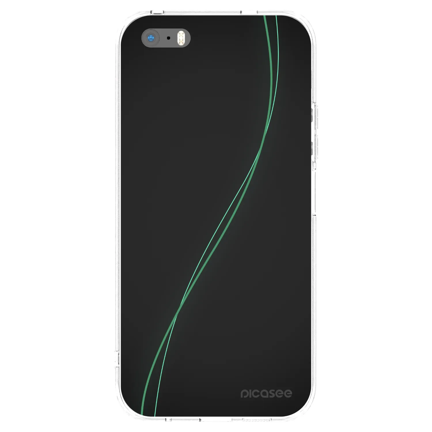 Picasee silikonowe przeźroczyste etui na Apple iPhone 5/5S/SE - Be Different