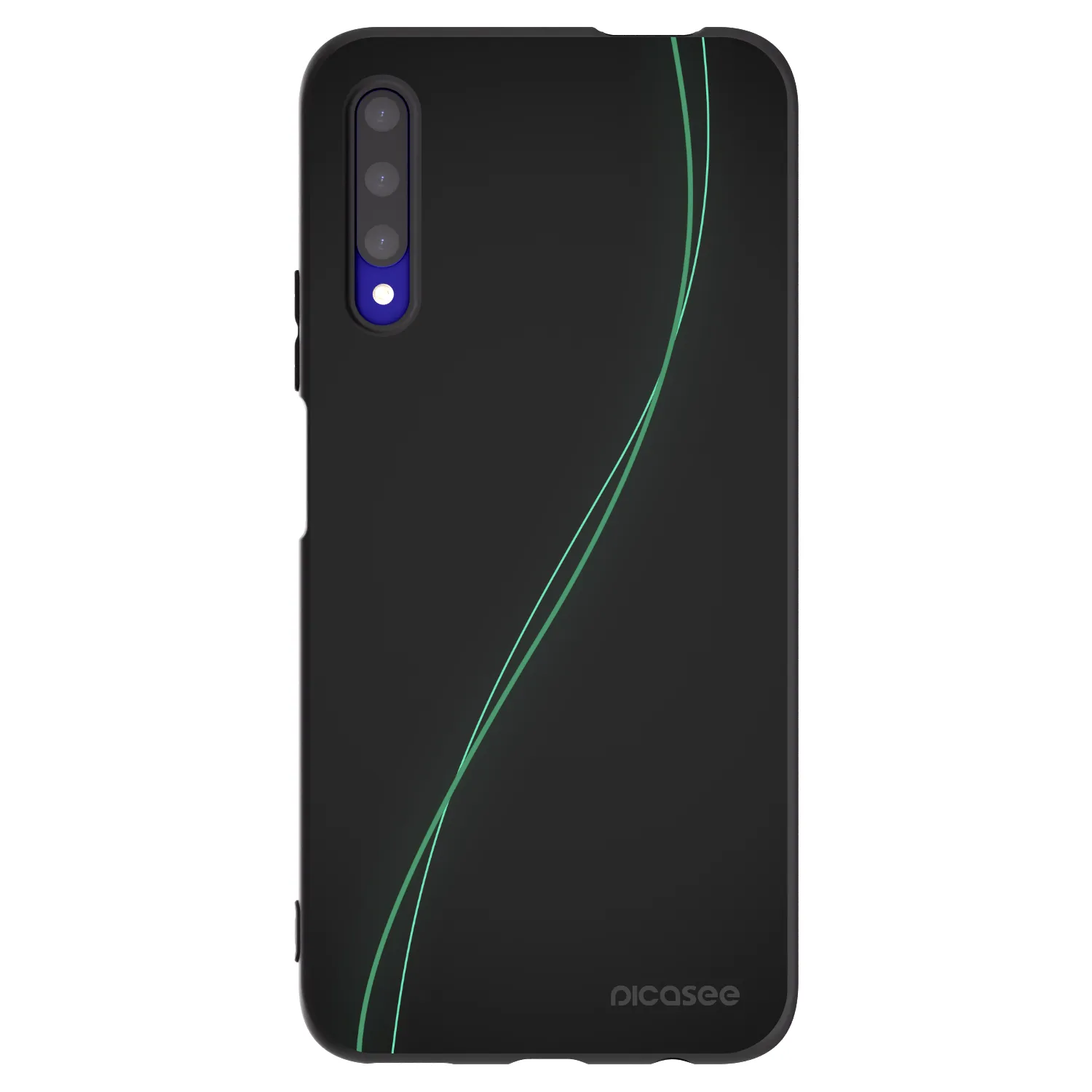 Picasee silikonowe czarne etui na Honor 9X Pro - Be Different