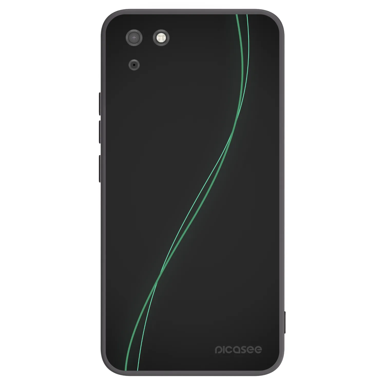 Picasee silikonowe czarne etui na Huawei Y5P - Be Different