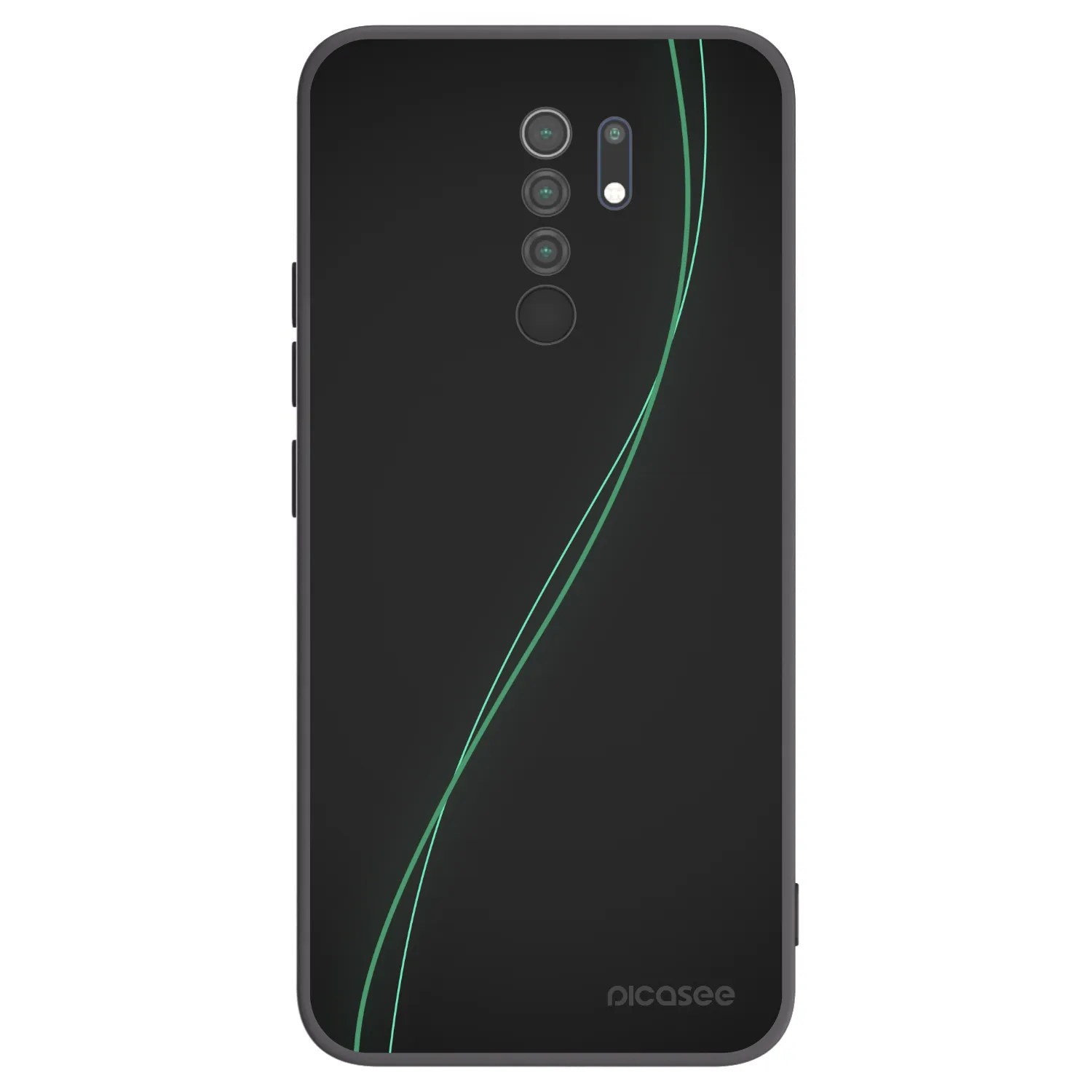Picasee silikonowe czarne etui na Xiaomi Redmi 9 - Be Different