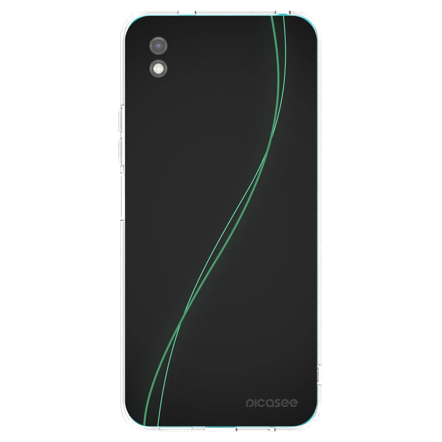 Picasee silikonowe czarne etui na Xiaomi Redmi 9A - Be Different