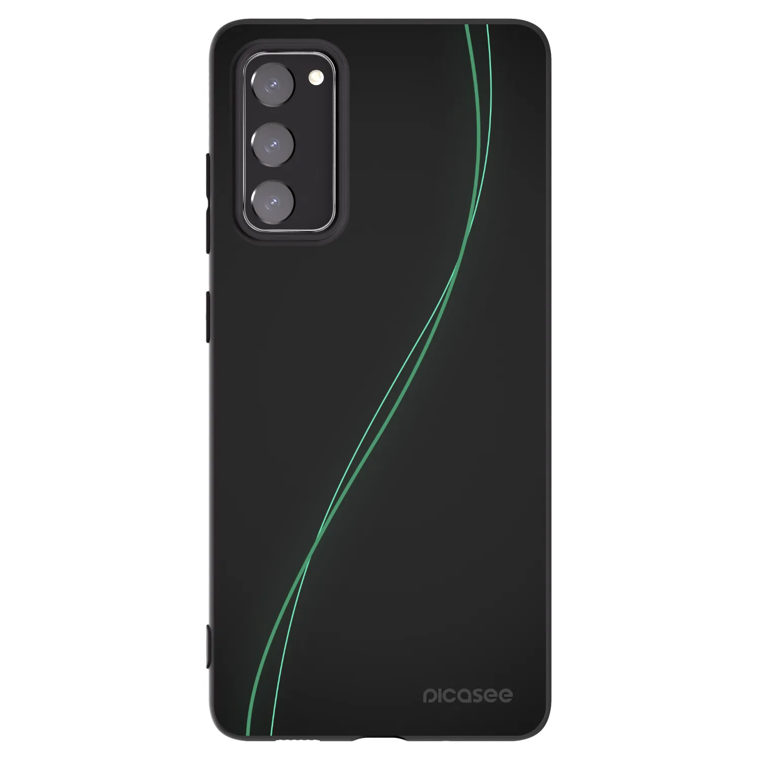 Picasee silikonowe czarne etui na Samsung Galaxy S20 FE - Be Different