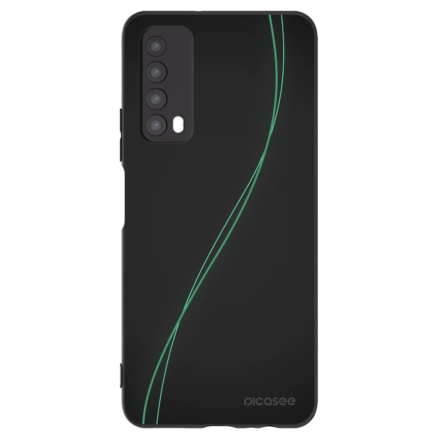 Picasee silikonowe czarne etui na Huawei P Smart 2021 - Be Different