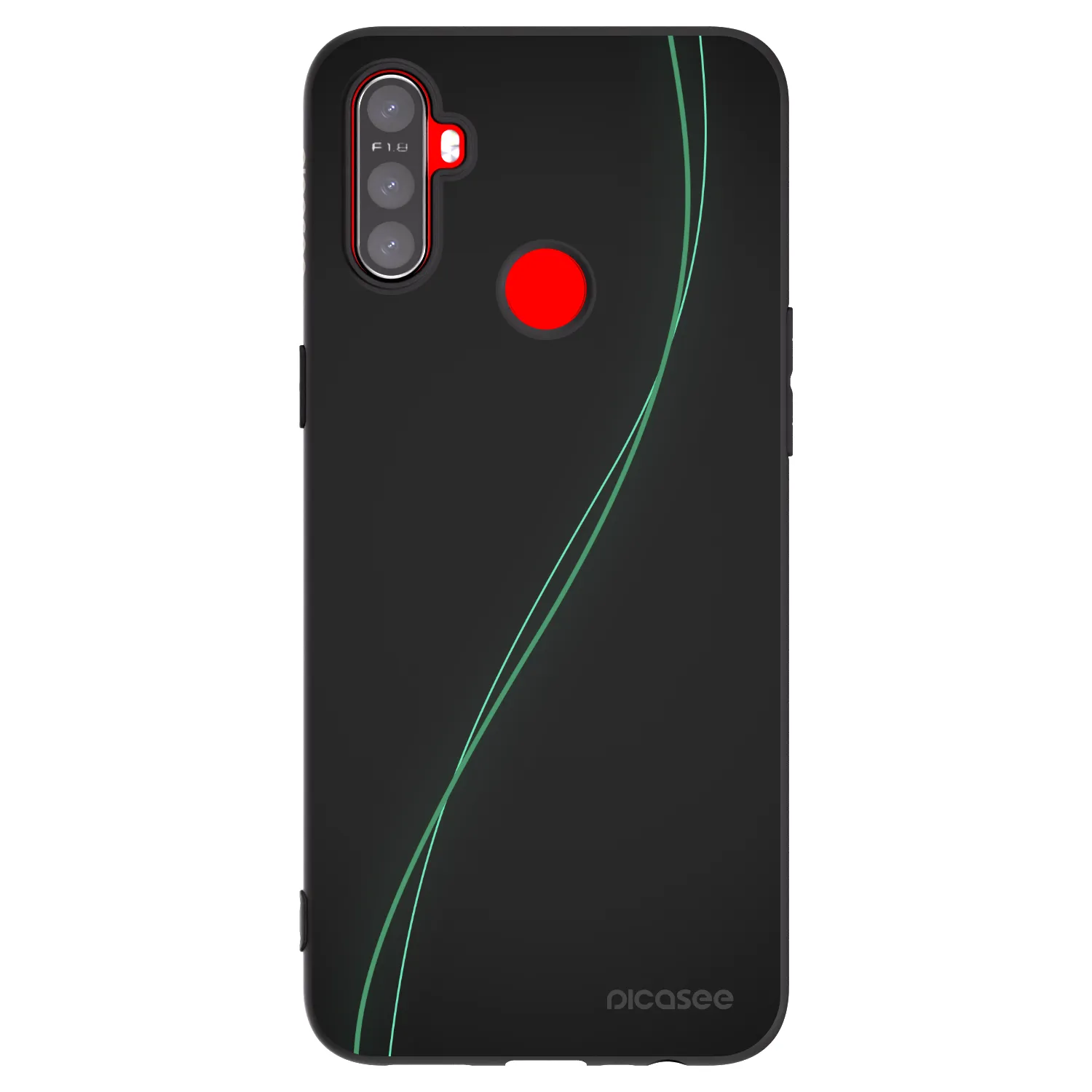 Picasee silikonowe czarne etui na Realme C3 - Be Different