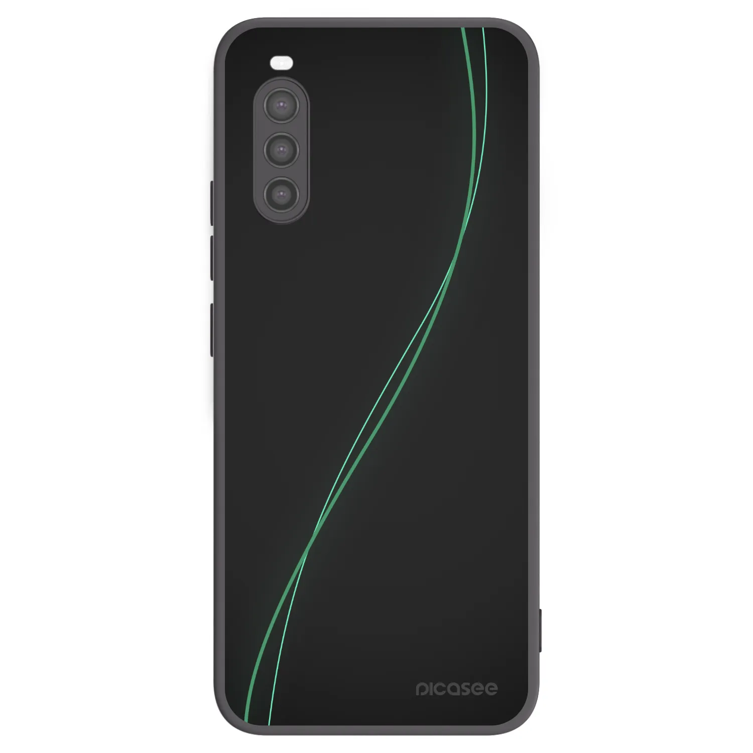 Picasee silikonowe czarne etui na Sony Xperia 10 II - Be Different