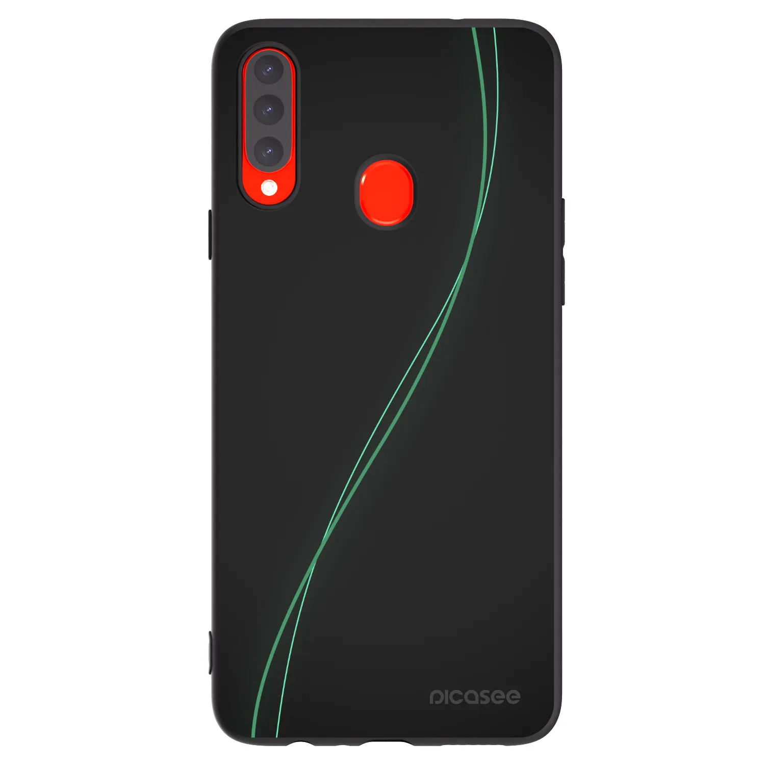 Picasee silikonowe czarne etui na Samsung Galaxy A20s - Be Different