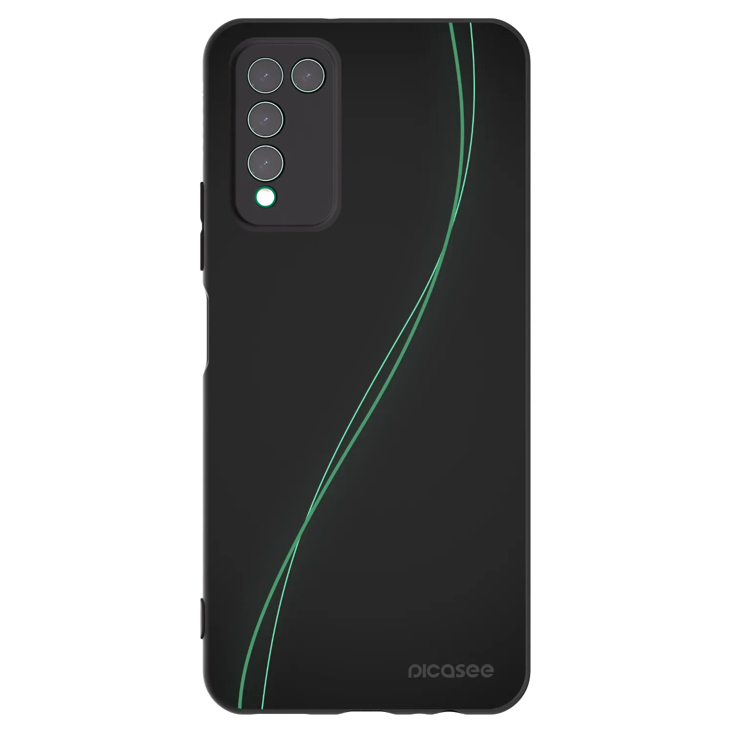Picasee silikonowe czarne etui na Honor 10X Lite - Be Different