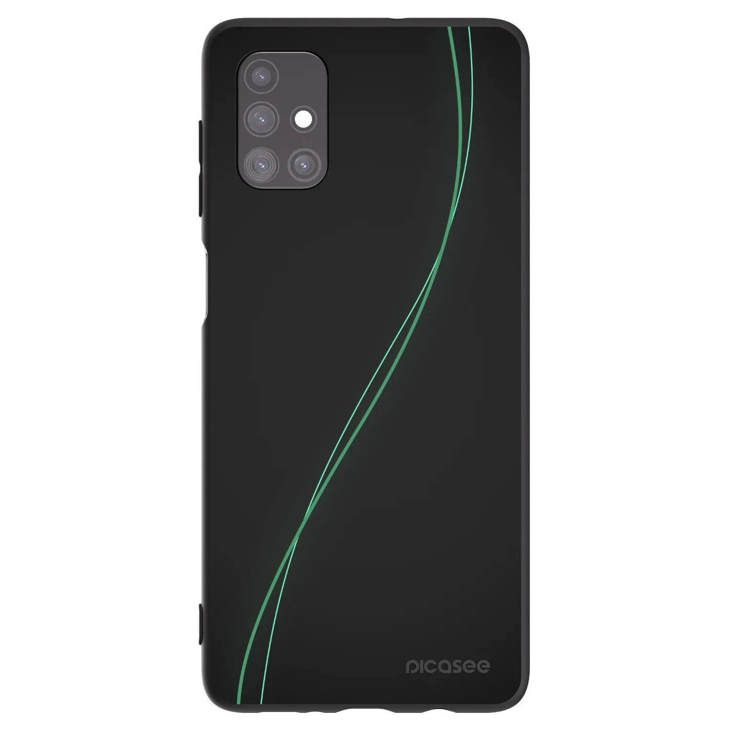 Picasee silikonowe czarne etui na Samsung Galaxy M51 M515F - Be Different