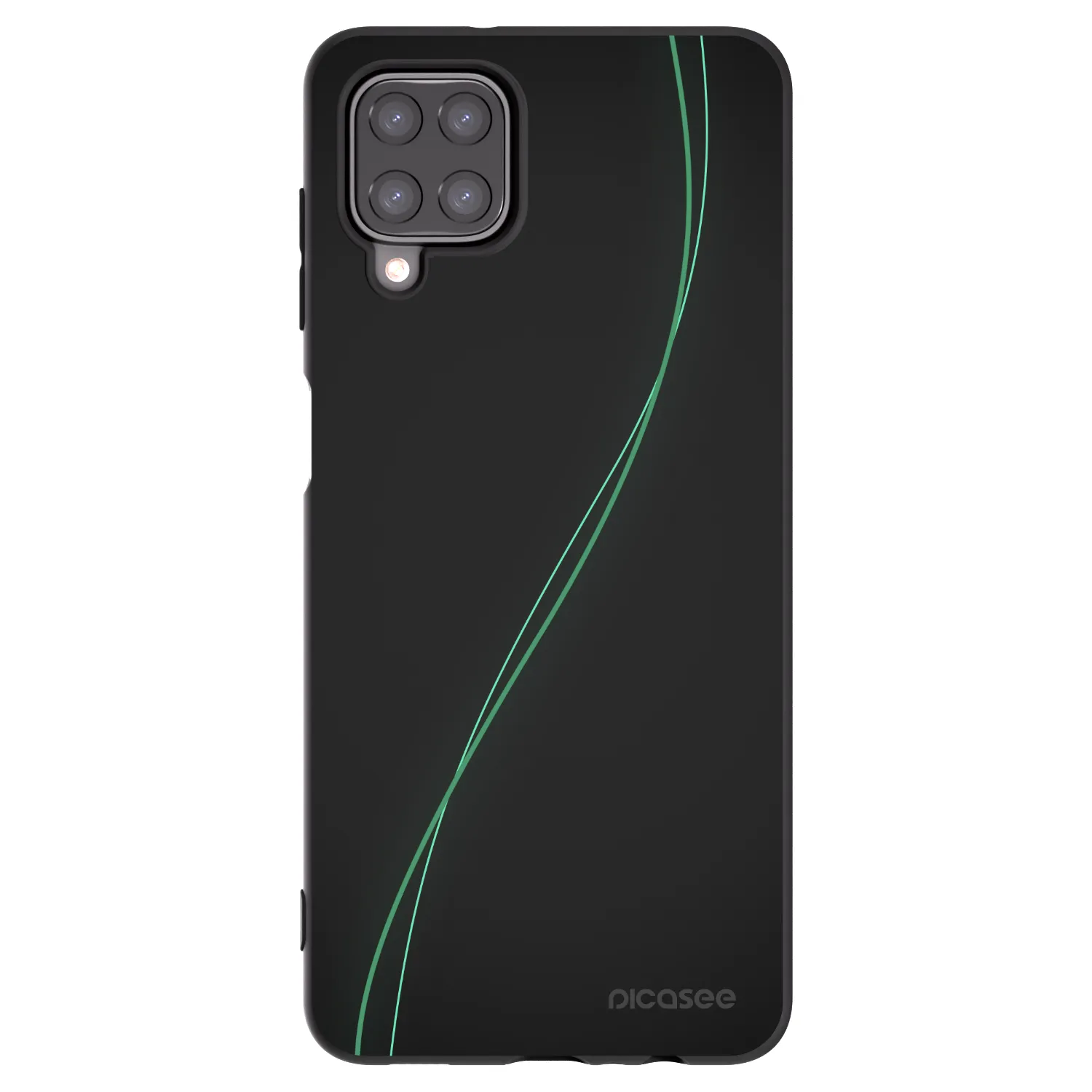 Picasee silikonowe czarne etui na Samsung Galaxy A12 A125F - Be Different