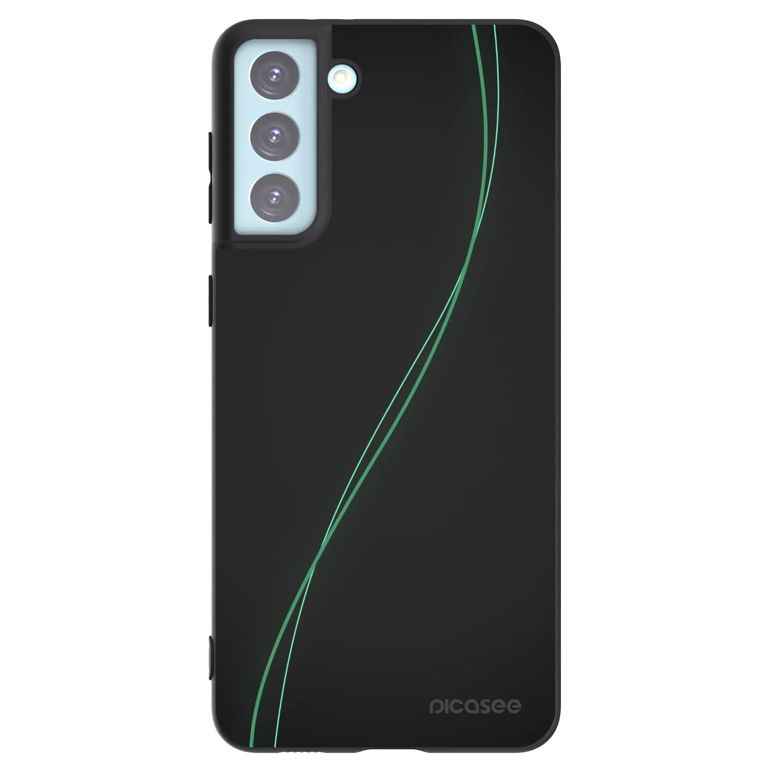 Picasee silikonowe czarne etui na Samsung Galaxy S21+ 5G G996F - Be Different