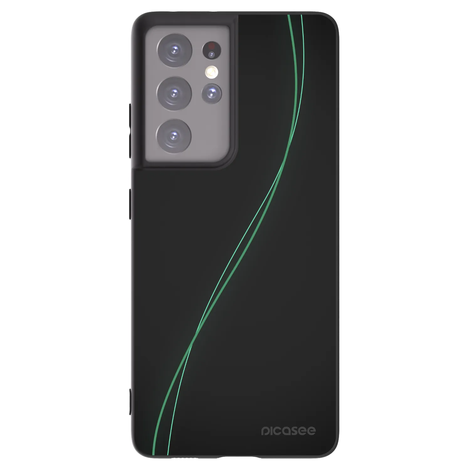 Picasee silikonowe czarne etui na Samsung Galaxy S21 Ultra 5G G998B - Be Different