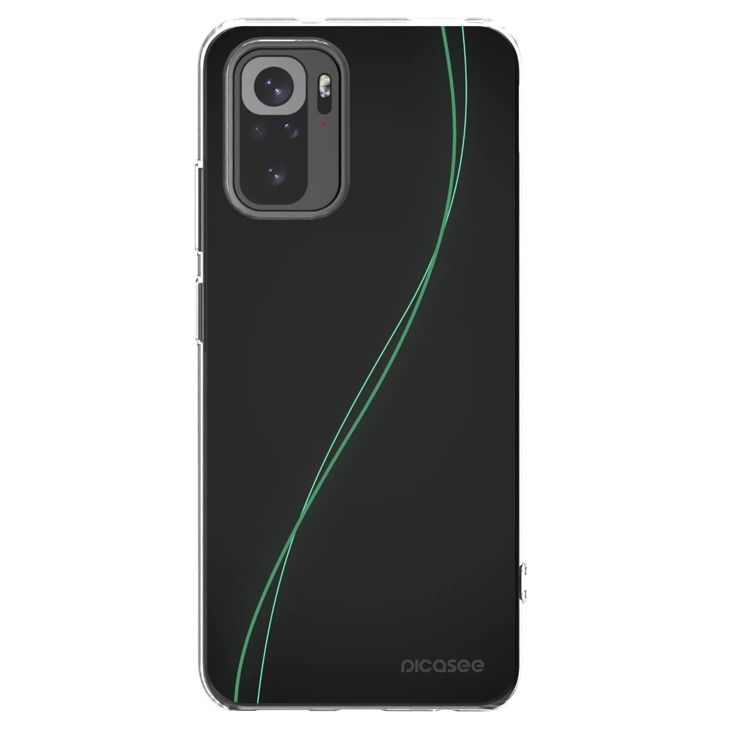 Picasee silikonowe przeźroczyste etui na Xiaomi Redmi Note 10 - Be Different