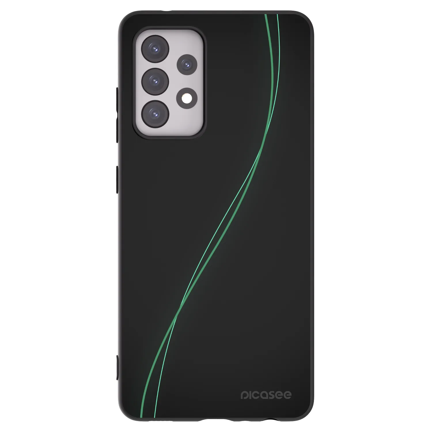 Picasee silikonowe czarne etui na Samsung Galaxy A52 5G A525F - Be Different