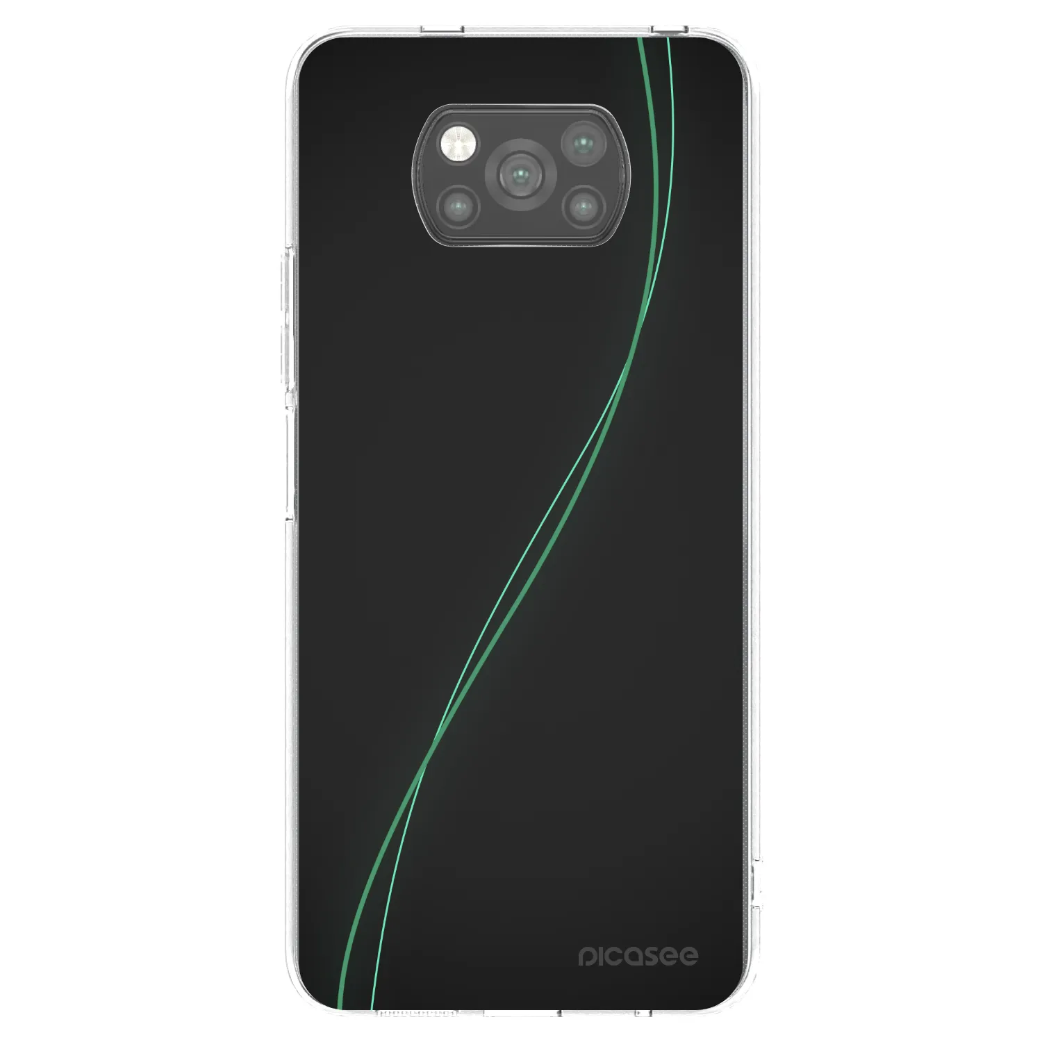 Picasee silikonowe czarne etui na Xiaomi Poco X3 Pro - Be Different