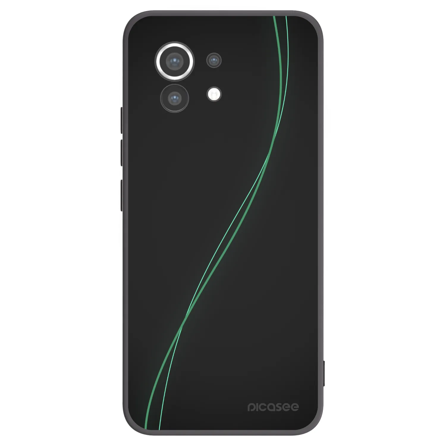 Picasee silikonowe czarne etui na Xiaomi Mi 11 - Be Different
