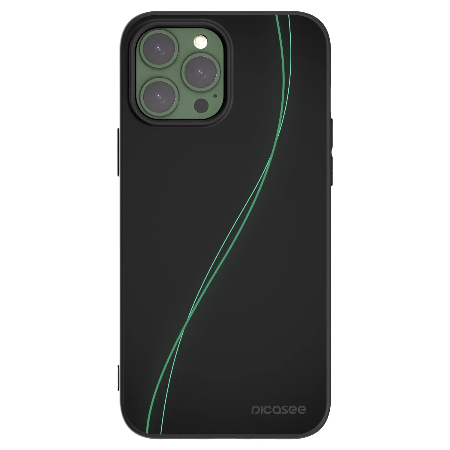 Picasee silikonowe czarne etui na Apple iPhone 13 Pro Max - Be Different