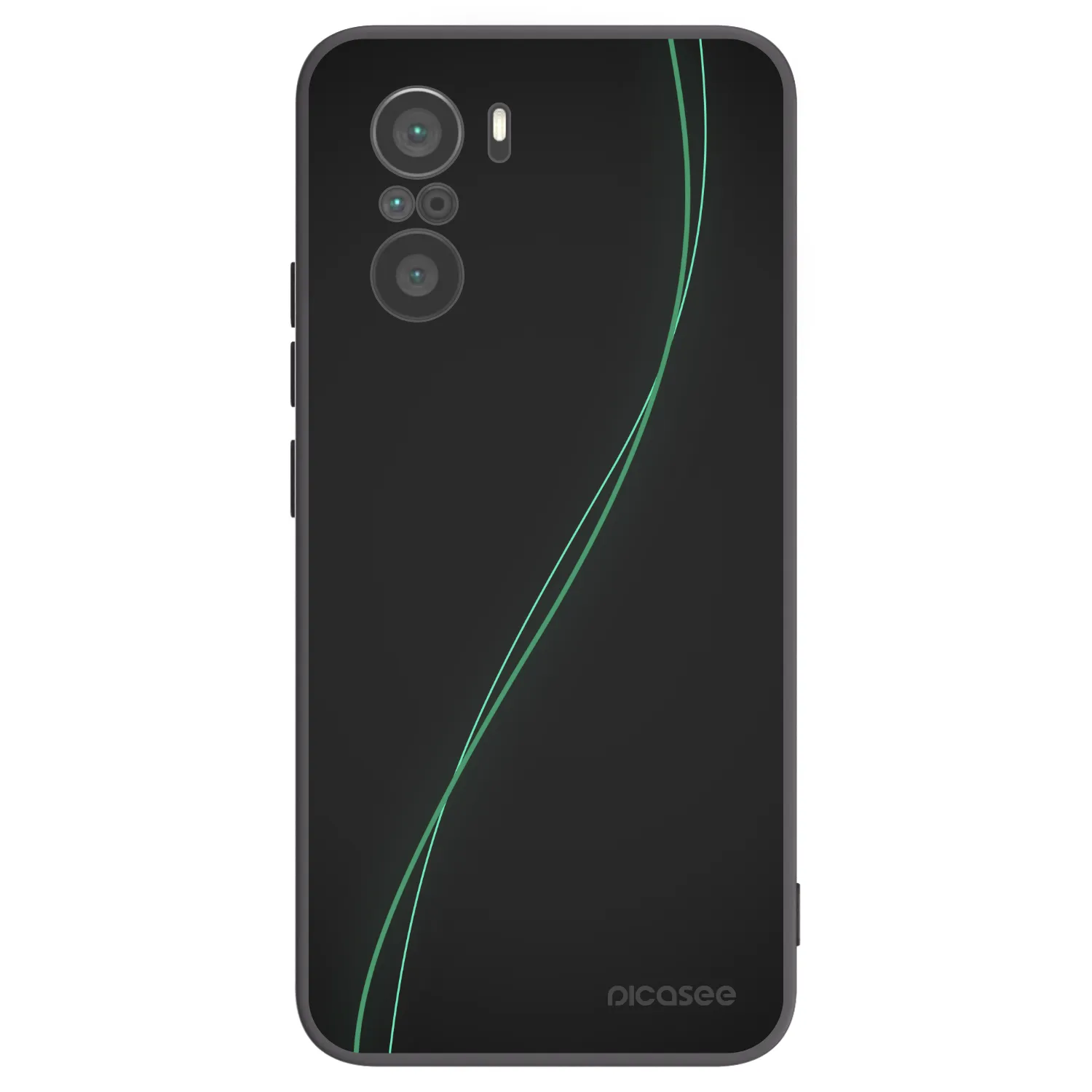 Picasee silikonowe czarne etui na Xiaomi Poco F3 - Be Different
