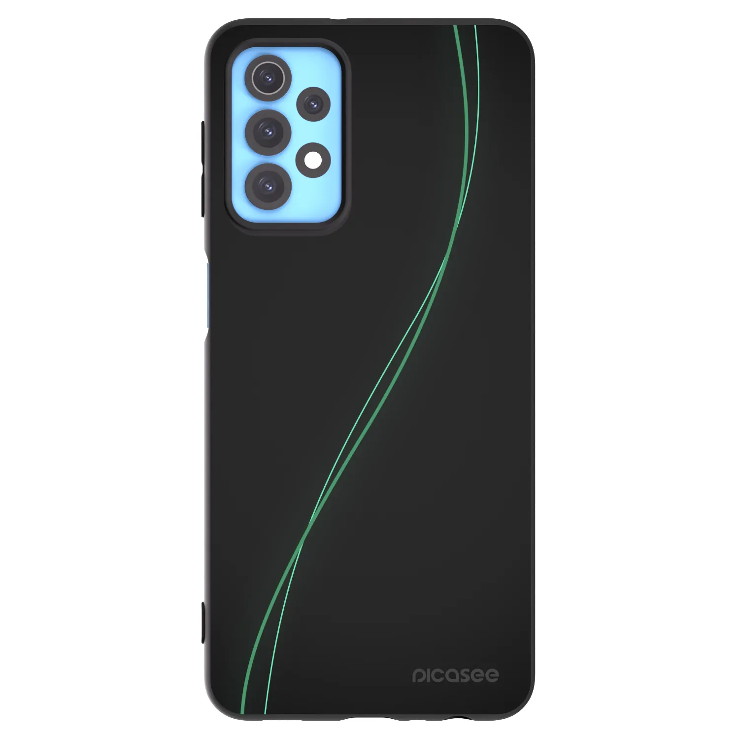 Picasee silikonowe czarne etui na Samsung Galaxy A32 4G SM-A325F - Be Different