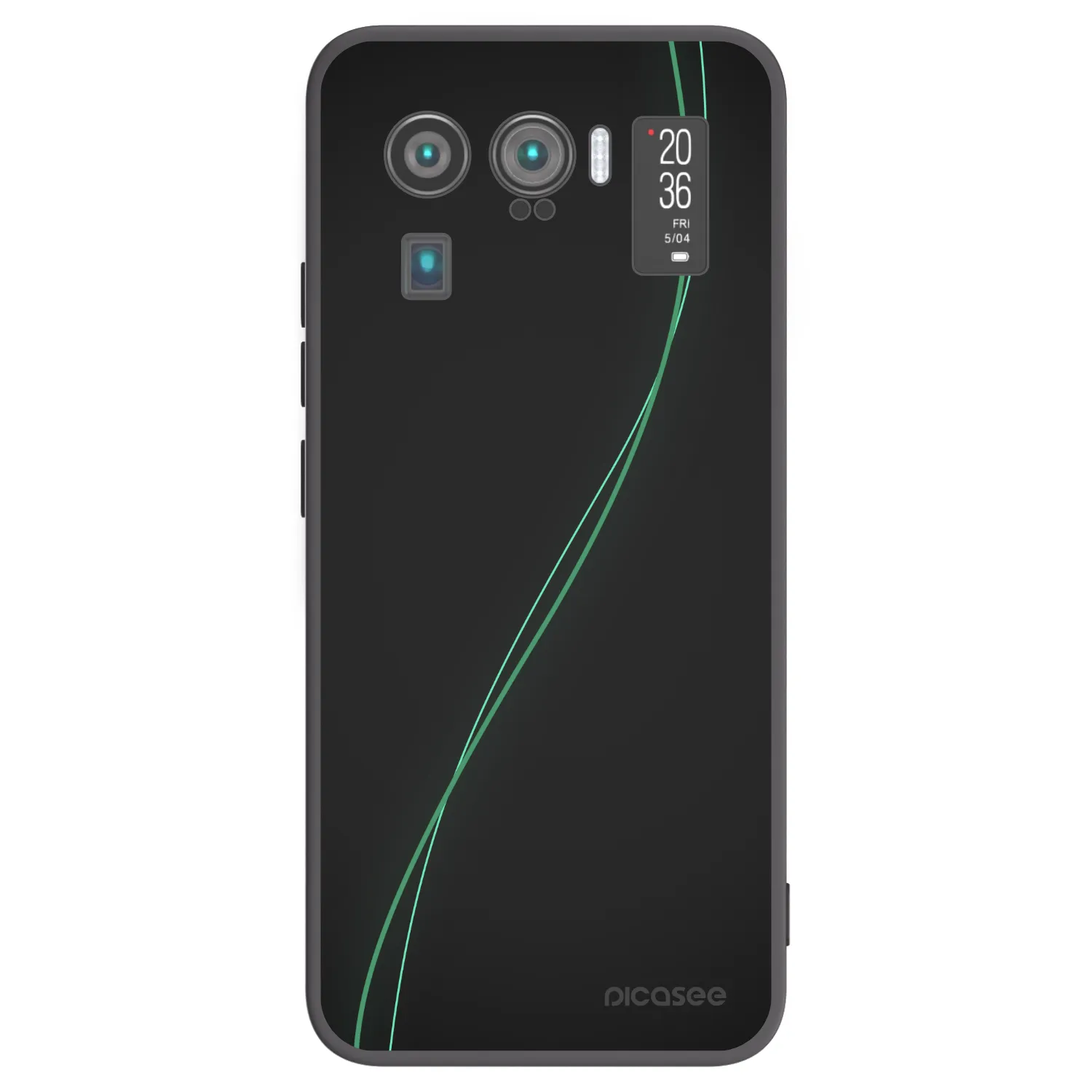 Picasee silikonowe czarne etui na Xiaomi Mi 11 Ultra - Be Different