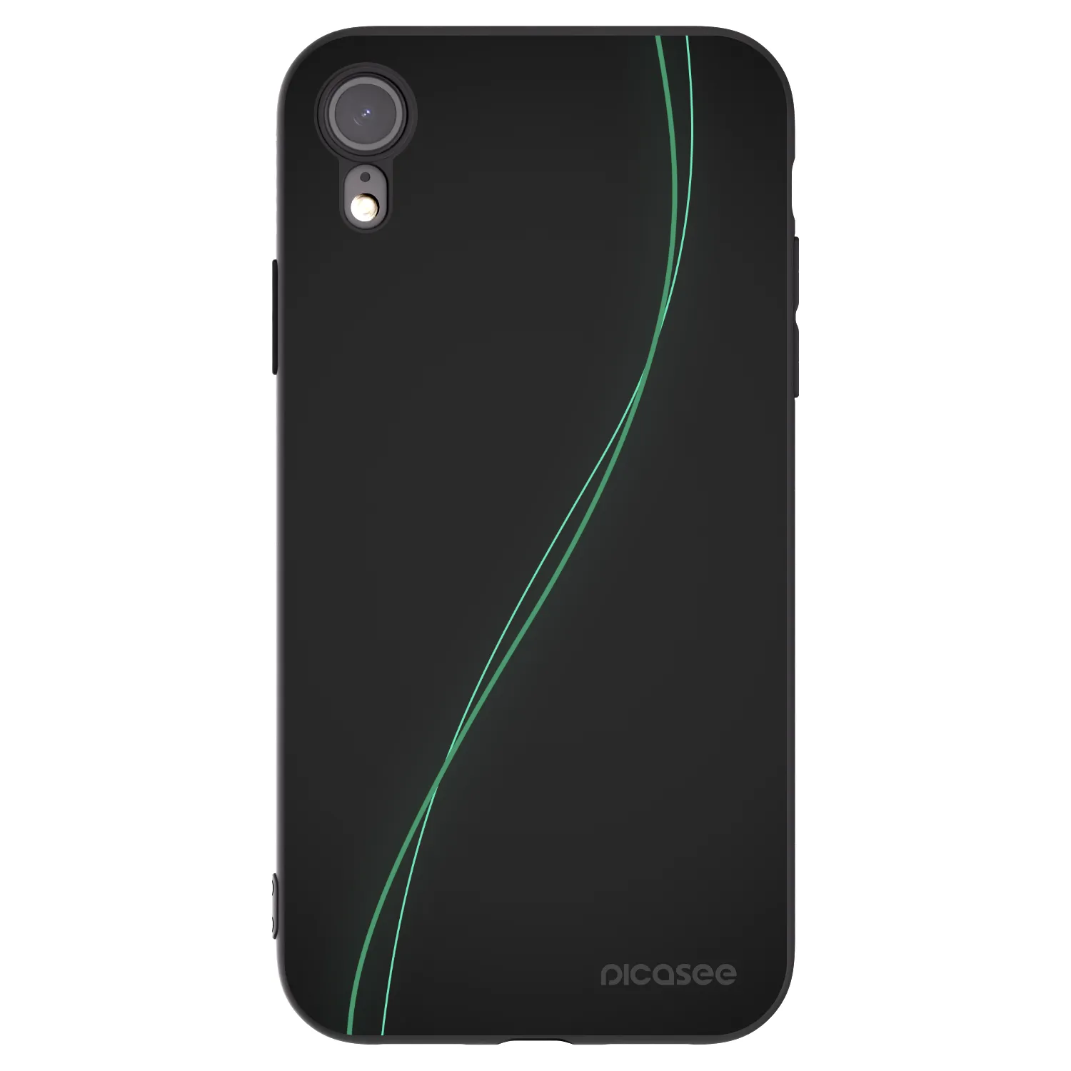 Picasee silikonowe czarne etui na Apple iPhone XR - Be Different