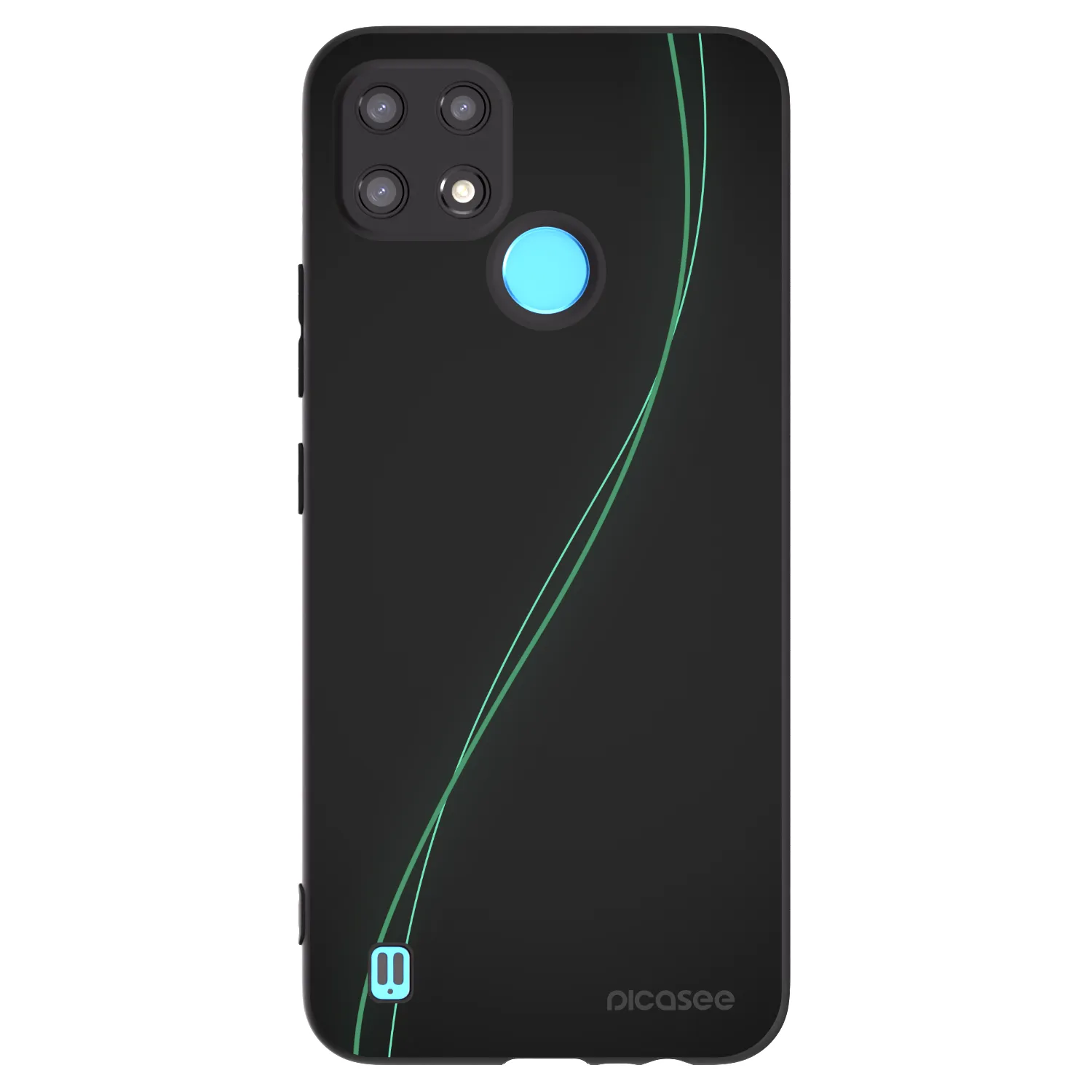 Picasee silikonowe czarne etui na Realme C21 - Be Different