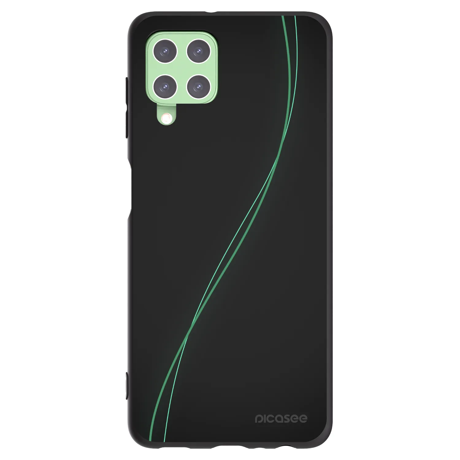 Picasee silikonowe czarne etui na Samsung Galaxy A22 A225F 4G - Be Different